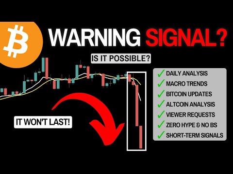 Bitcoin [BTC]: This Is The Early Warning Sign For Crypto.